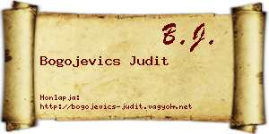 Bogojevics Judit névjegykártya